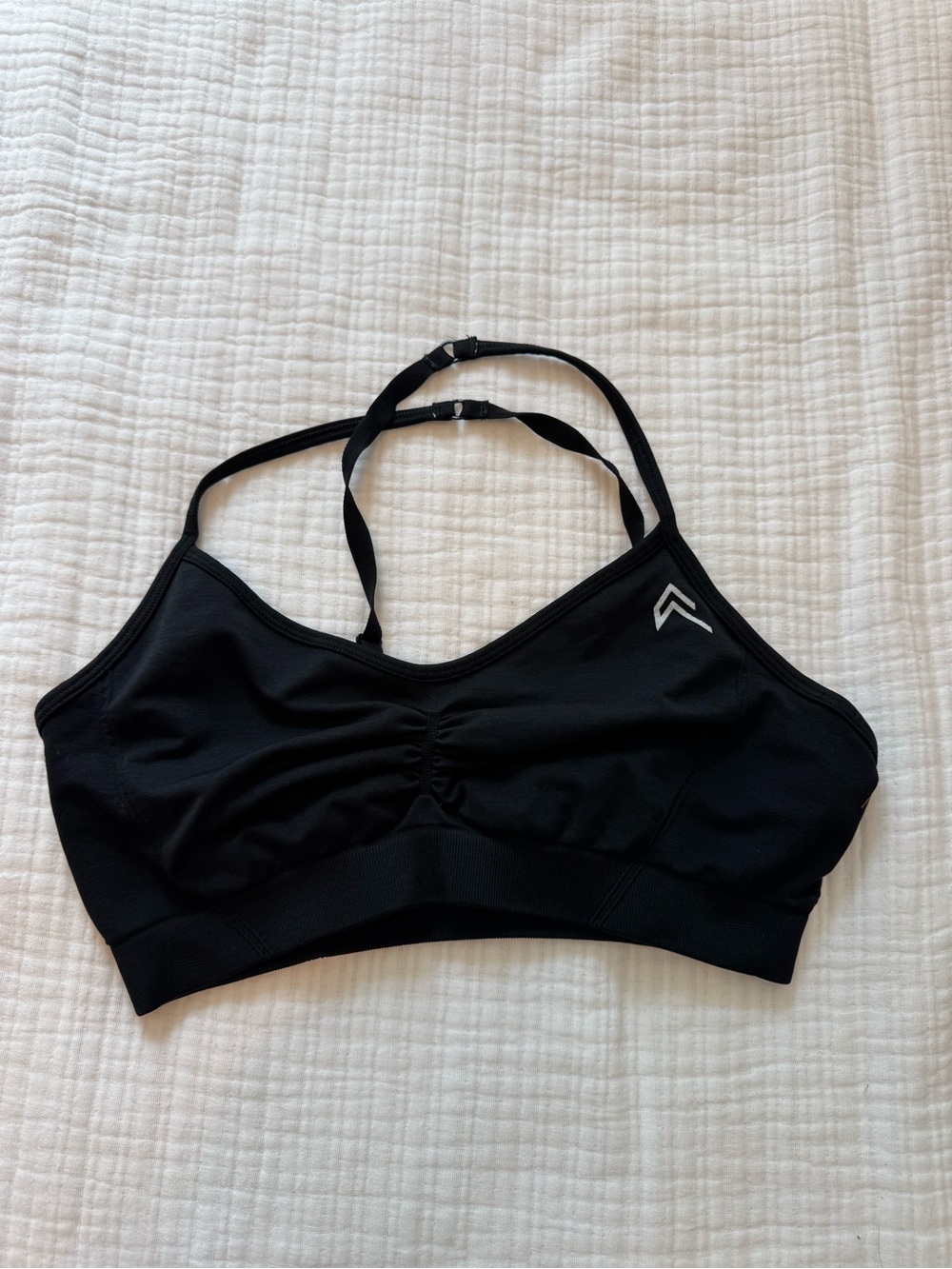 Oner Active Black Adjustable-Strap Sports Bralette